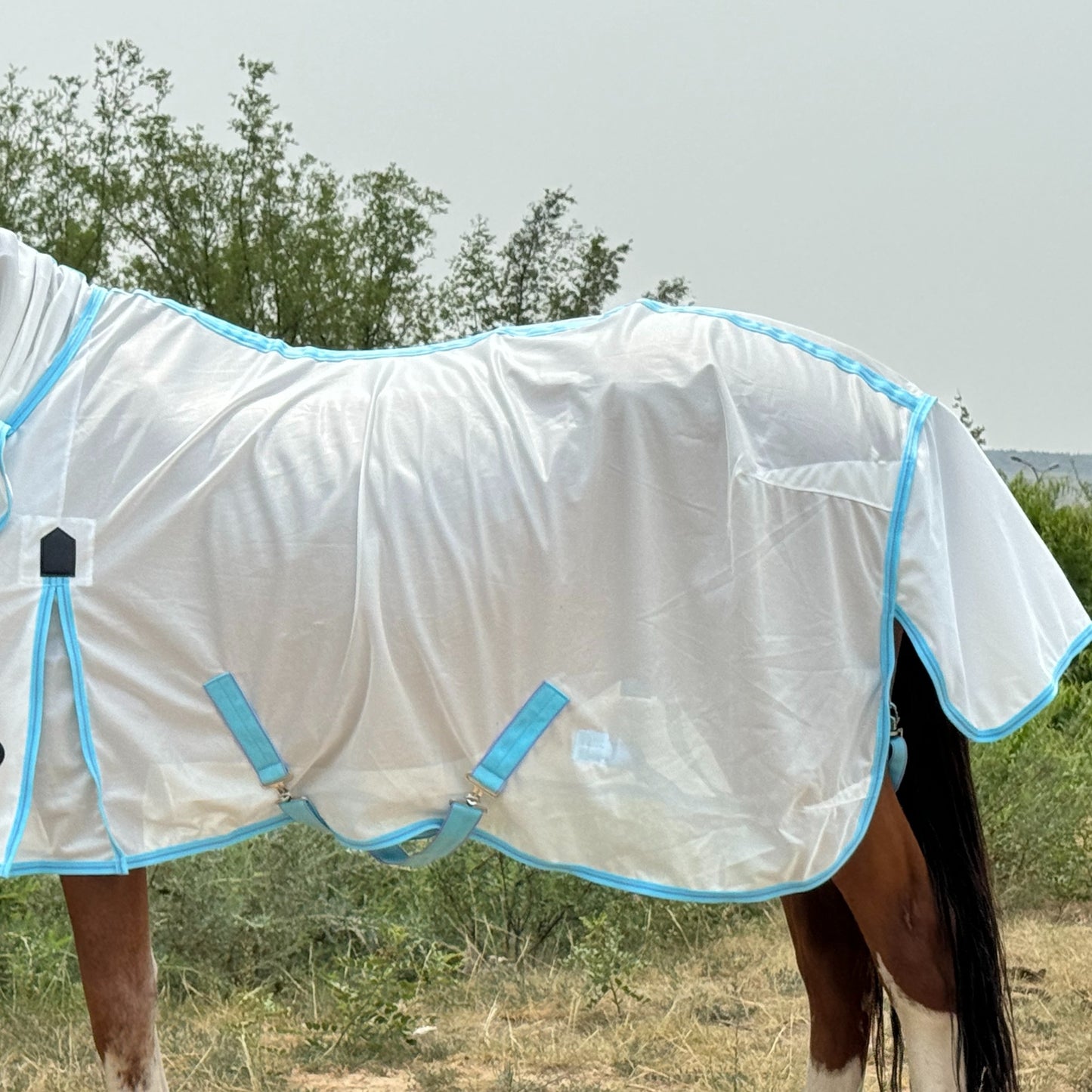 UV Protection Horse Sheet with Neck Cover - Summer Mesh for Large Horses