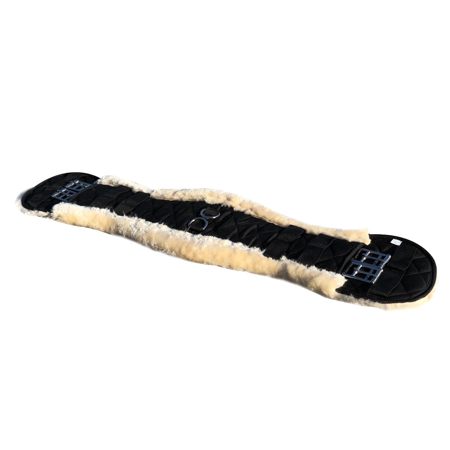 Equestrian Dressage Girth, Horse Belly Band With Fake Lambskin, Available In Multiple Sizes