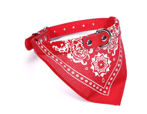 Small Pet Collar PU Adjustable Leather Scar