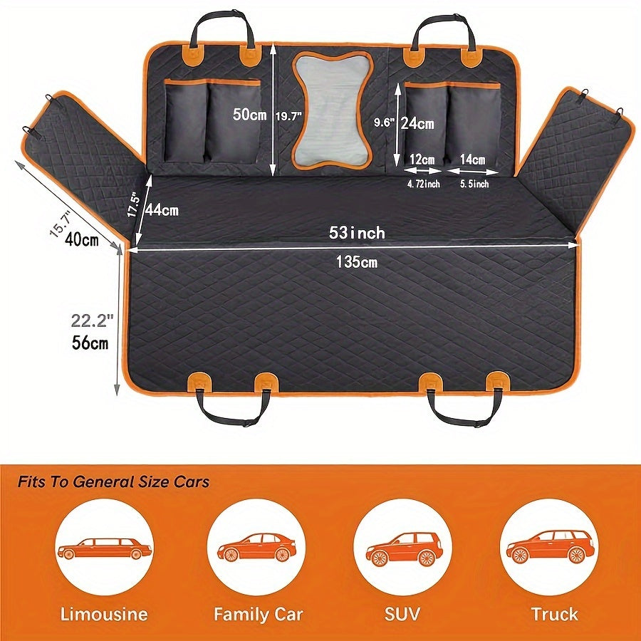 Pet car mats are waterproof, dirt resistant, bite resistant, and non slip dog mats. Pet car mats