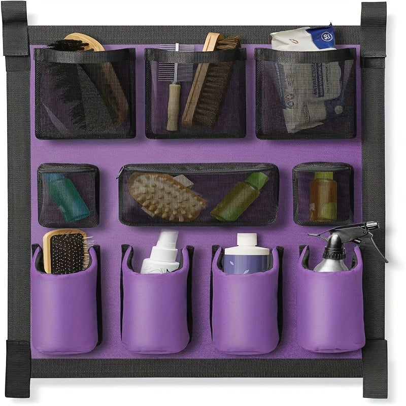 Equestrian Gear Organizer - Durable Polyester Hanging Storage Bag For Horse Supplies & Beauty Essentials Horse Accessories