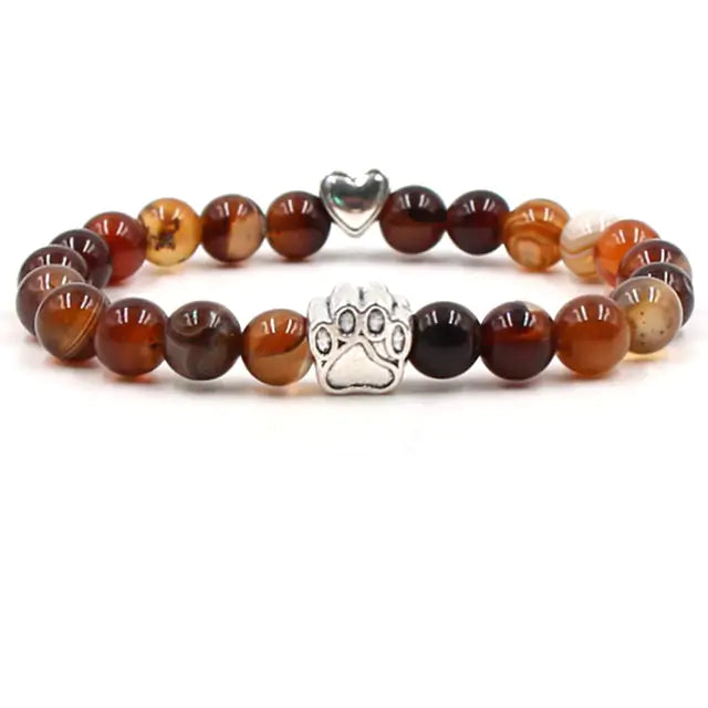 Pet Footprint Stone Bracelets