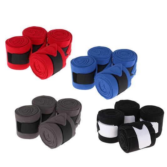 4 Pcs Horse Wraps Pony Legging Wrap Bandage Outdoors Equestrian Boots Bracer Leg Wraps Equestrian Equipment