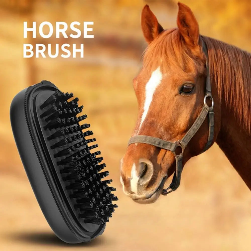 Multi-function Horse Grooming Brush Cleaning Flea Tick Removal Cattle Tail Combs Black Nursing Puppy Hair Comb