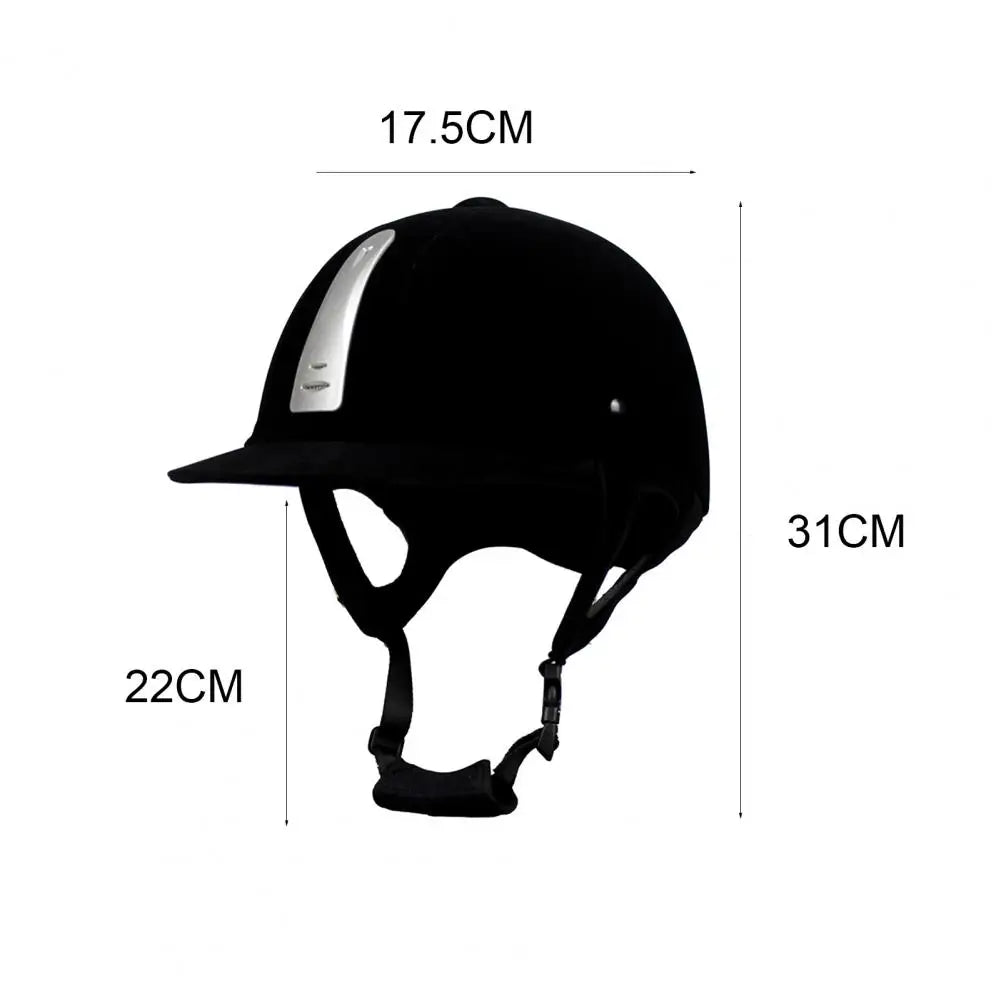 Unisex Equestrian Riding Helmet Horse Equipment Safety Gear Cycling Helmet Protection Caps Breathable Velvet Horse Riding Helmet