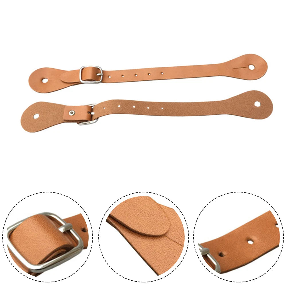 Adjustable Spur Strap Spur Belt Stainless Steel Buckle Spur Equestrian Equipment Horse Riding Training Functional