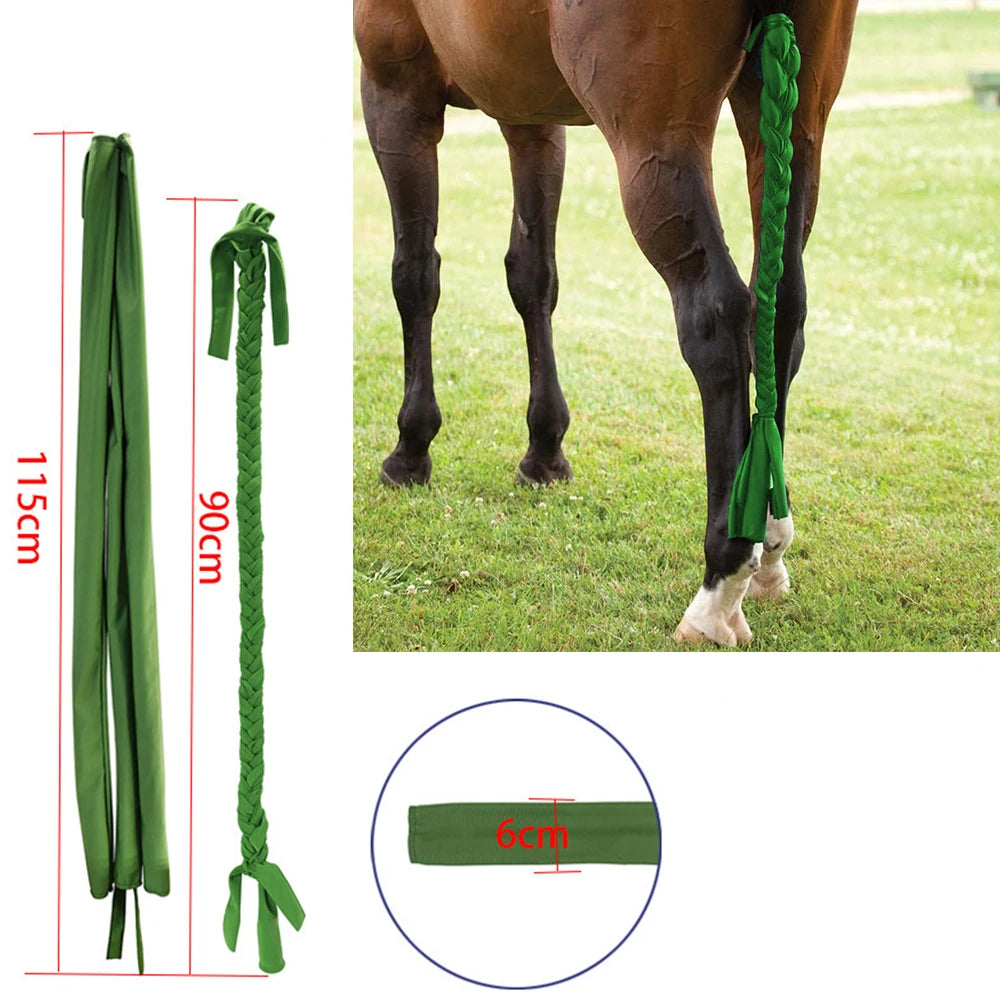 Ponytail Horse Elasticity Braid Anti-mosquito Flies Protects the Pony Tail Clean, Slaps Mosquitoes and Enhances Efficiency