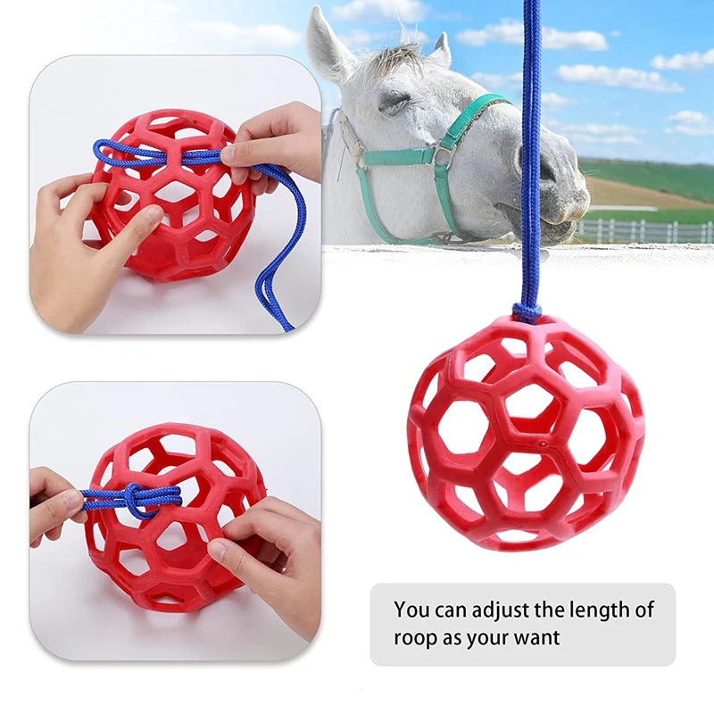 2 Packs Horse Treat Ball Hay Play Ball,Goat Hay Ball Hanging Feeding Toy For Sheep Horse Goat Feeder And Relieve Stress