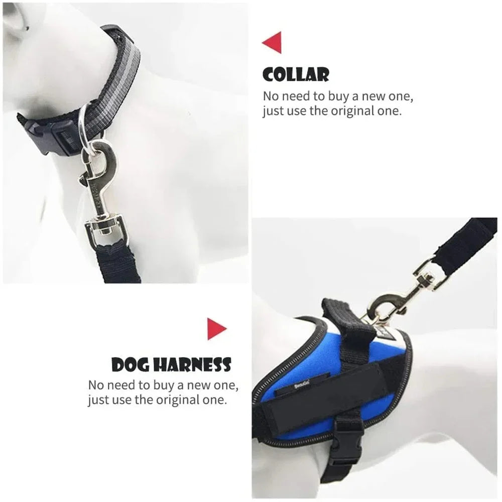 Dog Seat Belt for Car Adjustable Nylon Pet Seatbelt for Dogs in Car Dog Car Leash Seat Belt Cats and Ferrets Seat Belt Harnesses