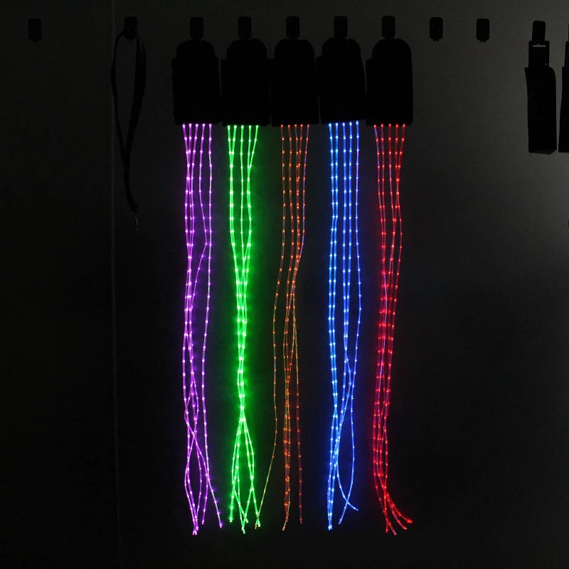 New 100 cm Long LED Horse Riding Tails Decoration Luminous Tubes Horses Riding Equestrian Saddle Halters Horse Care Products