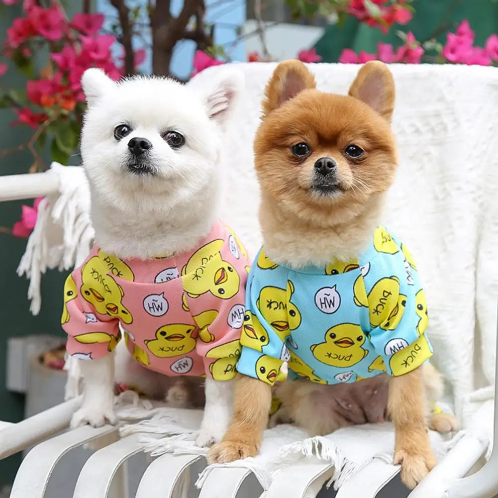 Pet Pajamas Wear Resistant Breathable Lovely Summer Dog Four-Legged Clothes   Pet Bodysuit  for Home Wear