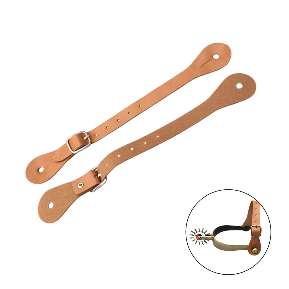 Adjustable Spur Strap Spur Belt Stainless Steel Buckle Spur Equestrian Equipment Horse Riding Training Functional