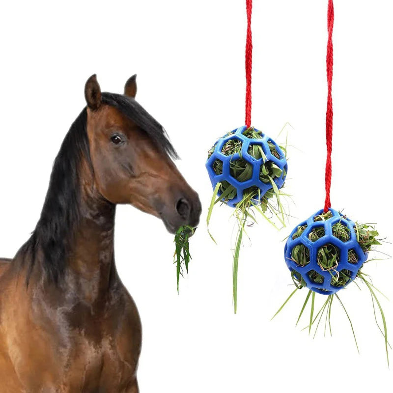 1Pcs Horse Treat Ball Hay Feeder Toy Ball Hanging Feeding Toy For Horse Horse Goat Sheep Relieve Stress Horse Treat Ball