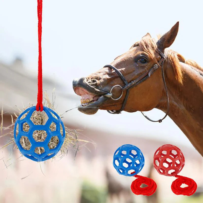 1Pcs Horse Treat Ball Hay Feeder Toy Ball Hanging Feeding Toy For Horse Horse Goat Sheep Relieve Stress Horse Treat Ball