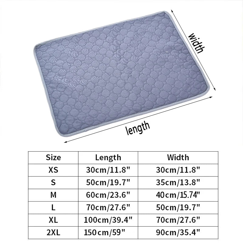 Pet Pee Pads Washable Dog Pet Diaper Mat Waterproof Reusable Training Pad Urine Absorbent Environment Protect Mat Puppy Cat