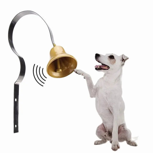 Pet Dog Hanging Bell Professional Loud Clear Brass Training Doorbell With Screws Pet Supplies For Potty Dogs