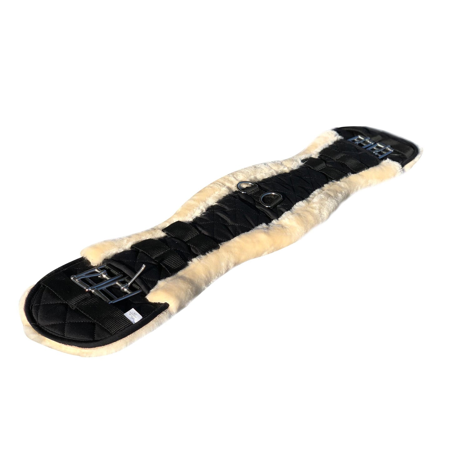 Equestrian Dressage Girth, Horse Belly Band With Fake Lambskin, Available In Multiple Sizes