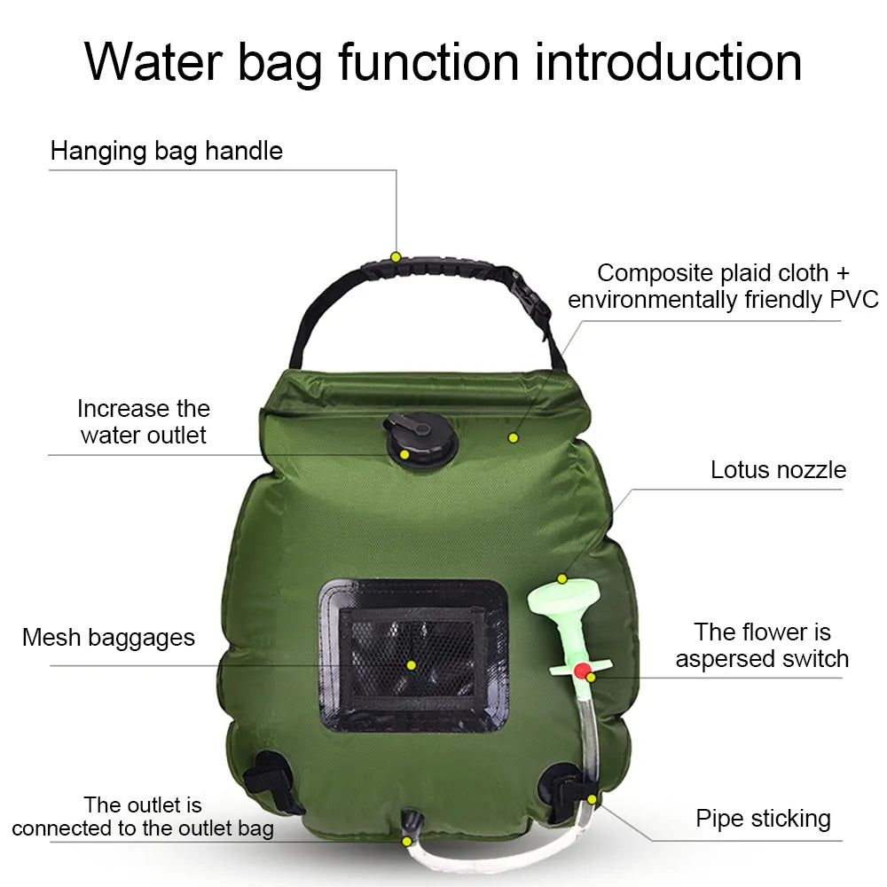 20L Camping Water Shower Bag