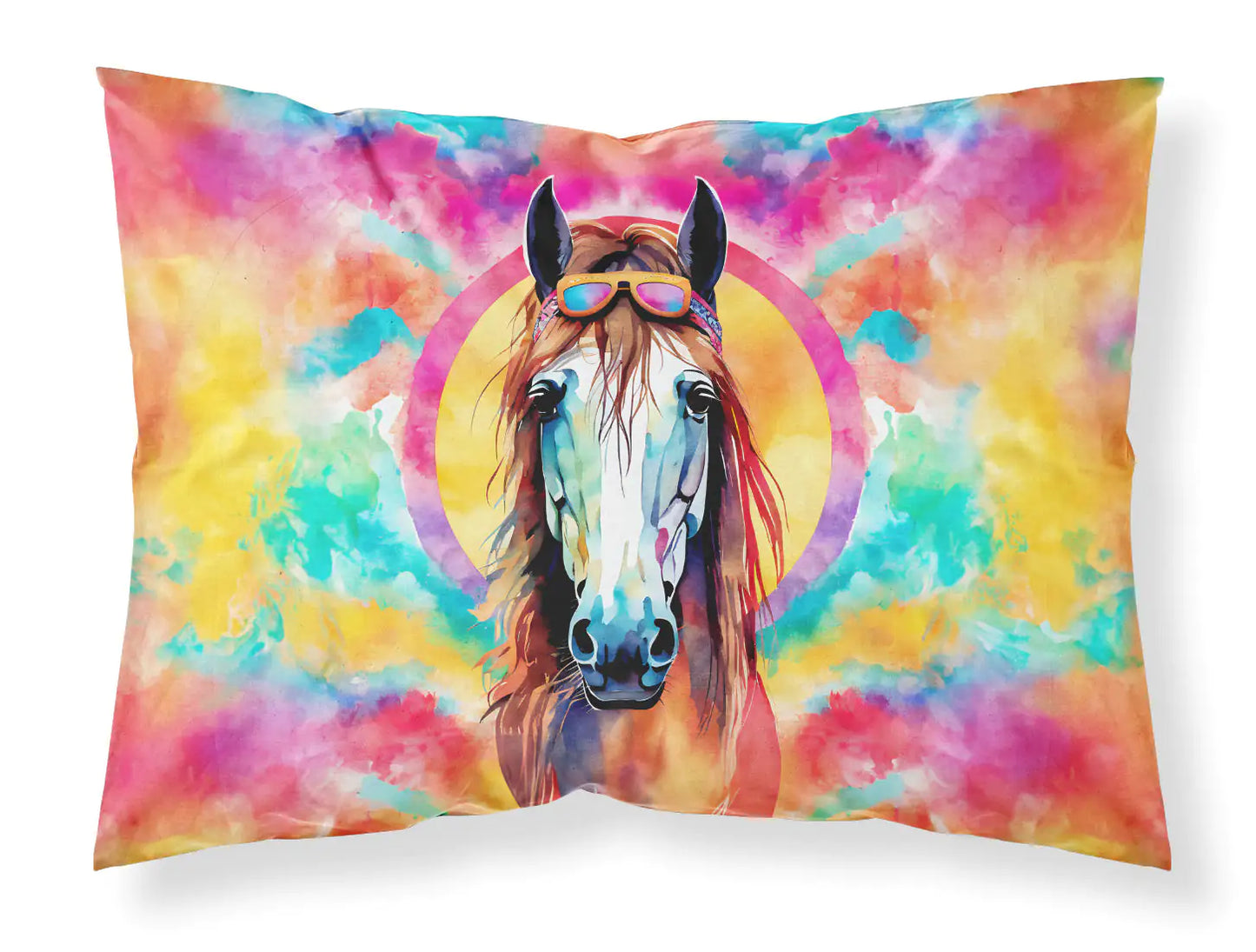 Hippie Animal Horse Standard Pillowcase