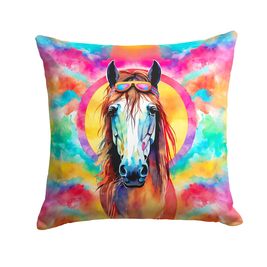 Hippie Animal Horse Throw Pillow